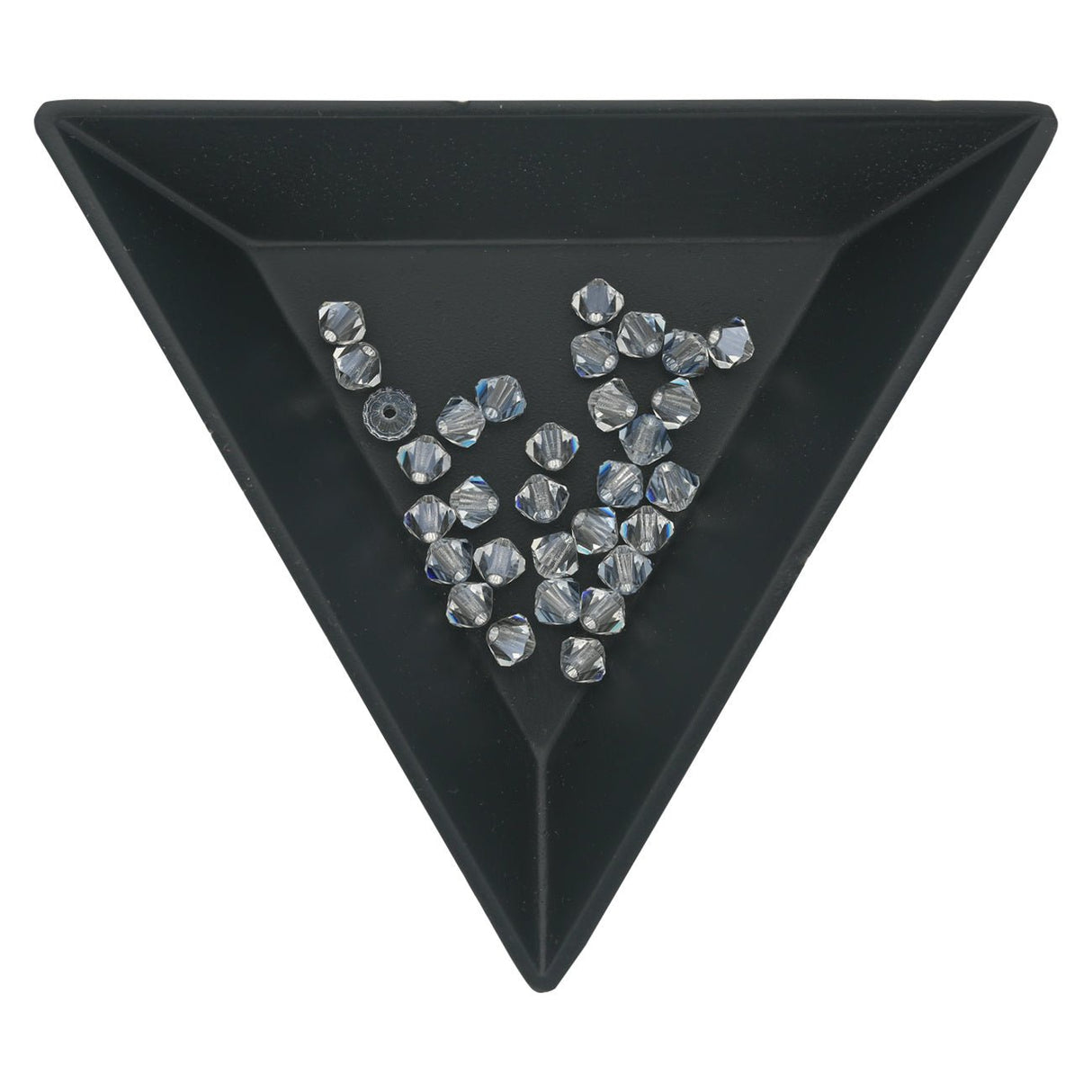 M.C. Doppelkegel 4 mm - Crystal Lagoon - PerlineBeads