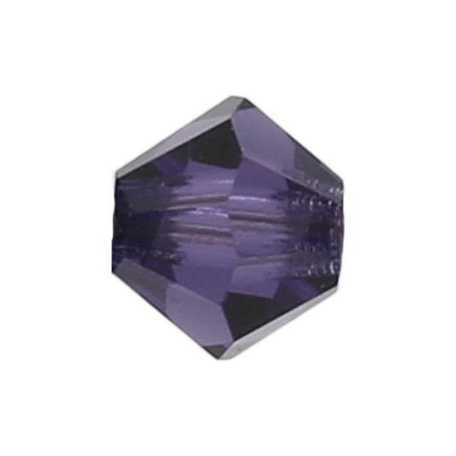 M.C. Doppelkegel 4 mm - Deep Tanzanite - PerlineBeads