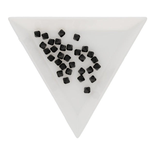 M.C. Doppelkegel 4 mm - Jet - PerlineBeads