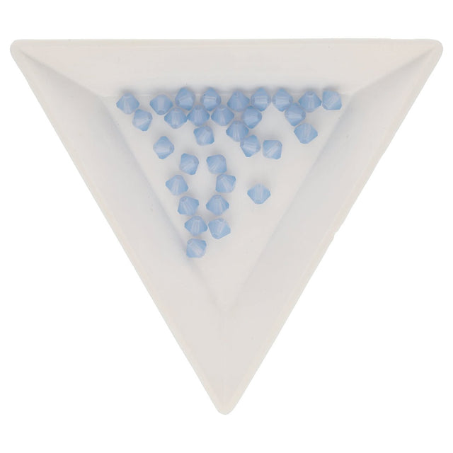 M.C. Doppelkegel 4 mm - Light Sapphire Opal - PerlineBeads