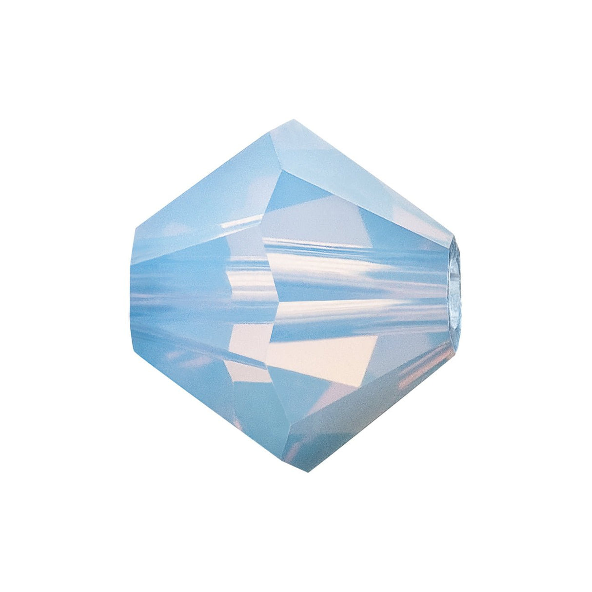 M.C. Doppelkegel 4 mm - Light Sapphire Opal - PerlineBeads