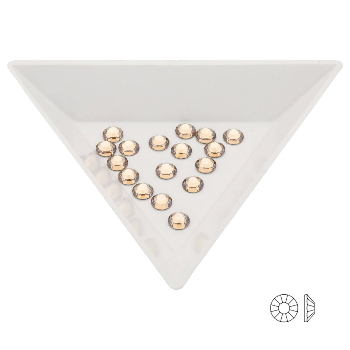 MC Flatback Cut Viva (SS20) – Crystal Honey - PerlineBeads