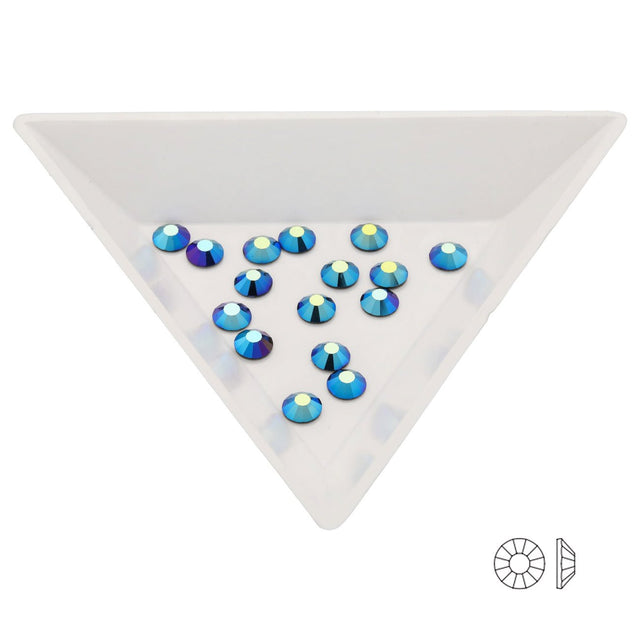 MC Flatback Cut Viva (SS20) – Jet AB - PerlineBeads