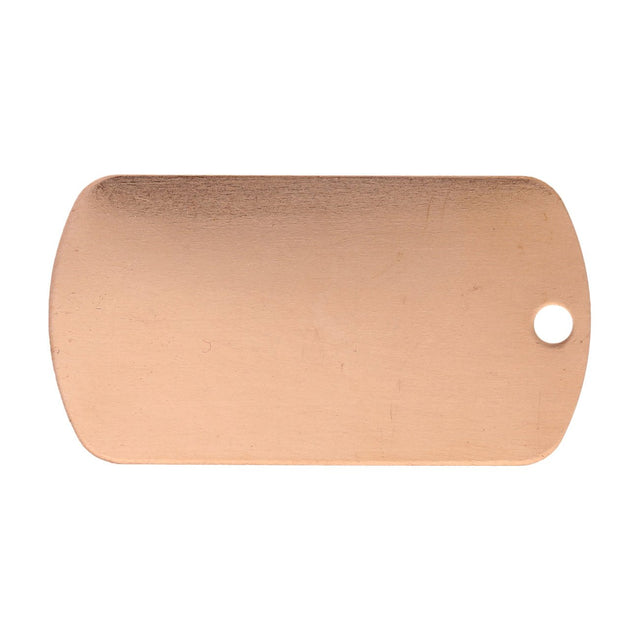 Metal stamping blank: Plakette aus Kupfer, gross - PerlineBeads