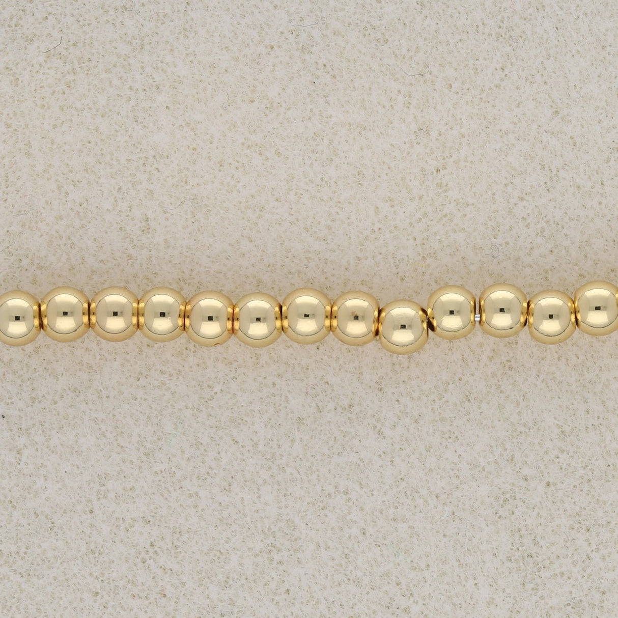 Metallperle rund - 4 mm - Gold - PerlineBeads