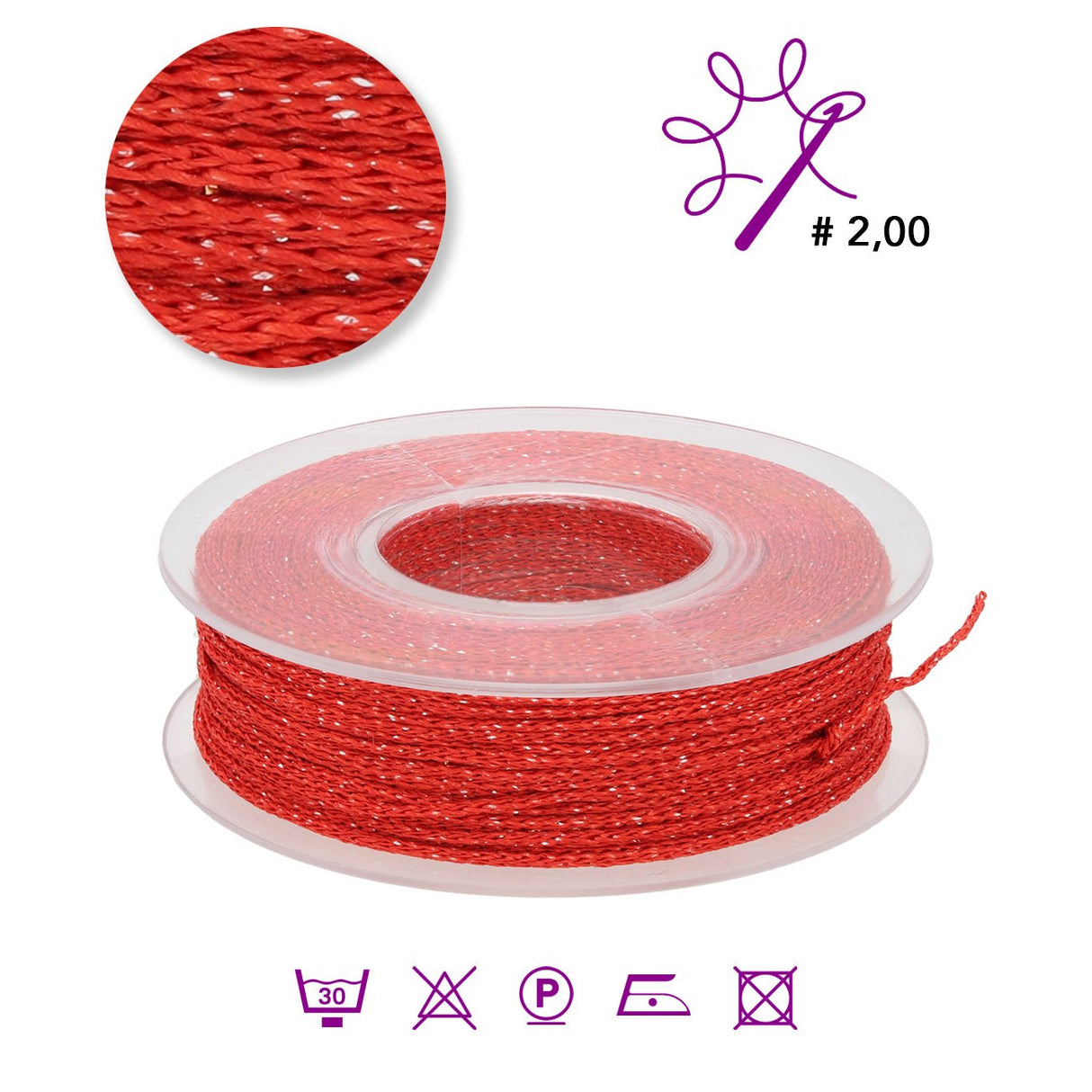 Microthai LUX Schmuckgarn - Passion / Silber - PerlineBeads