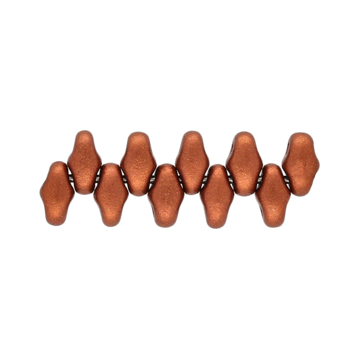 MiniDuo 2x4 mm - Crystal Bronze Fire Red - PerlineBeads