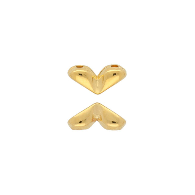 Mitakas-GemDuo Side Bead – 24K Gold Plate - PerlineBeads