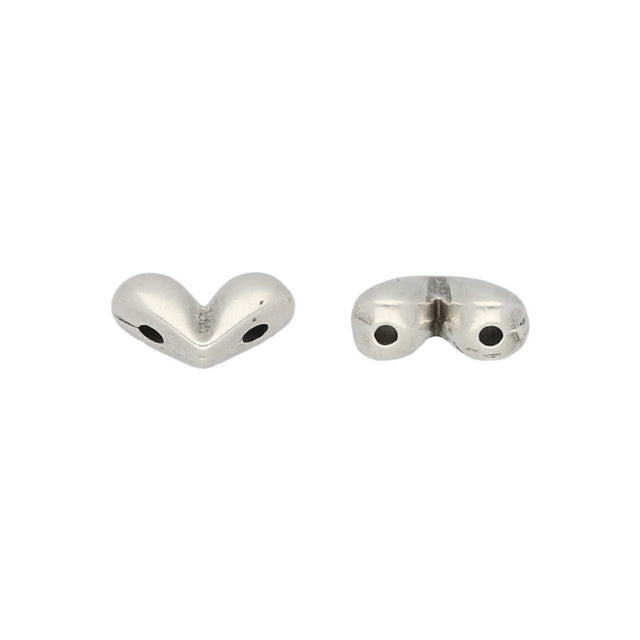 Mitakas-GemDuo Side Bead - Antique Silver Plate - PerlineBeads