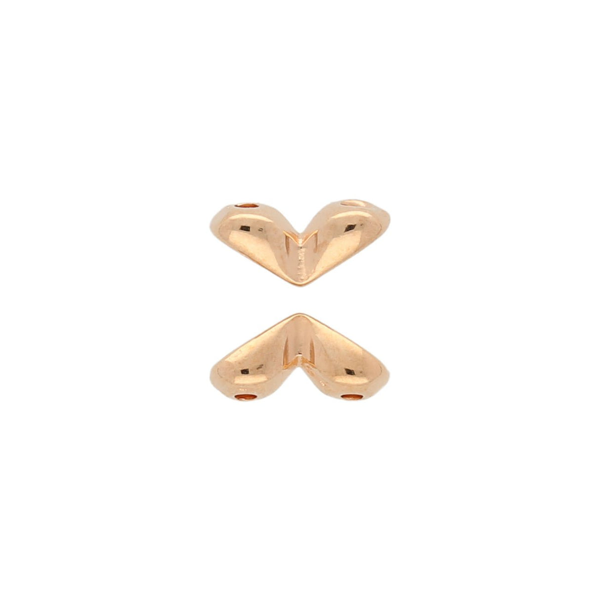 Mitakas-GemDuo Side Bead – Rose Gold Plate - PerlineBeads
