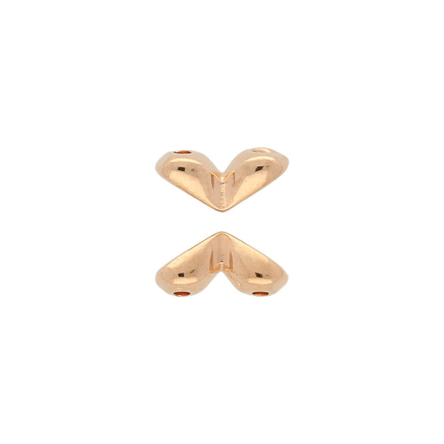 Mitakas-GemDuo Side Bead – Rose Gold Plate - PerlineBeads