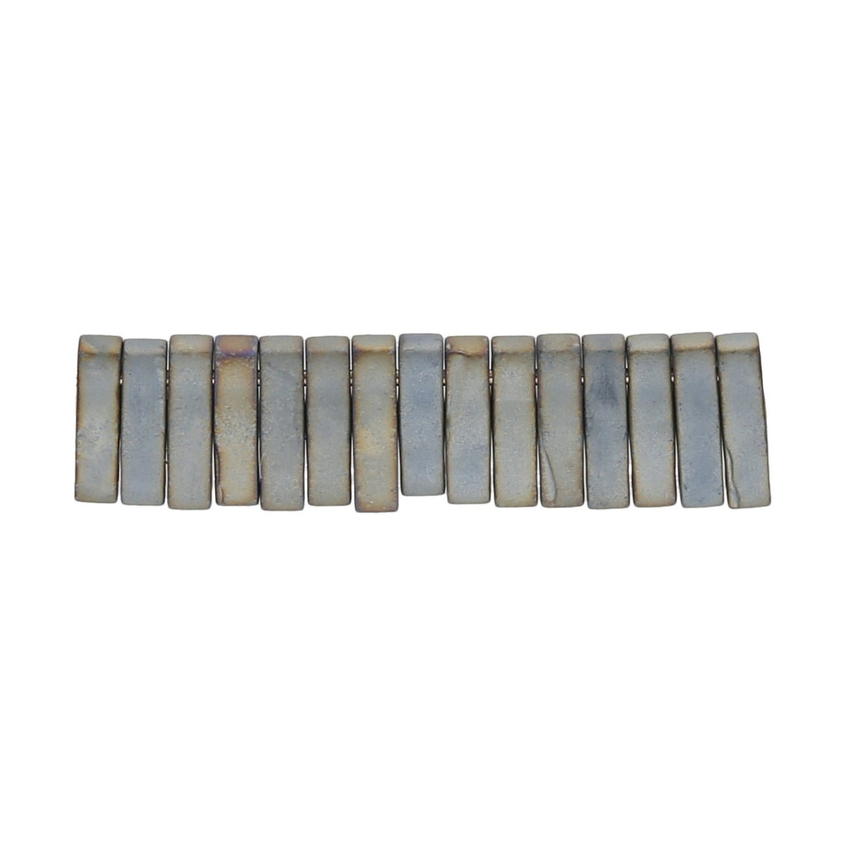 Miyuki Quarter Tila bead - Matte Mettalic Silver Gray - PerlineBeads