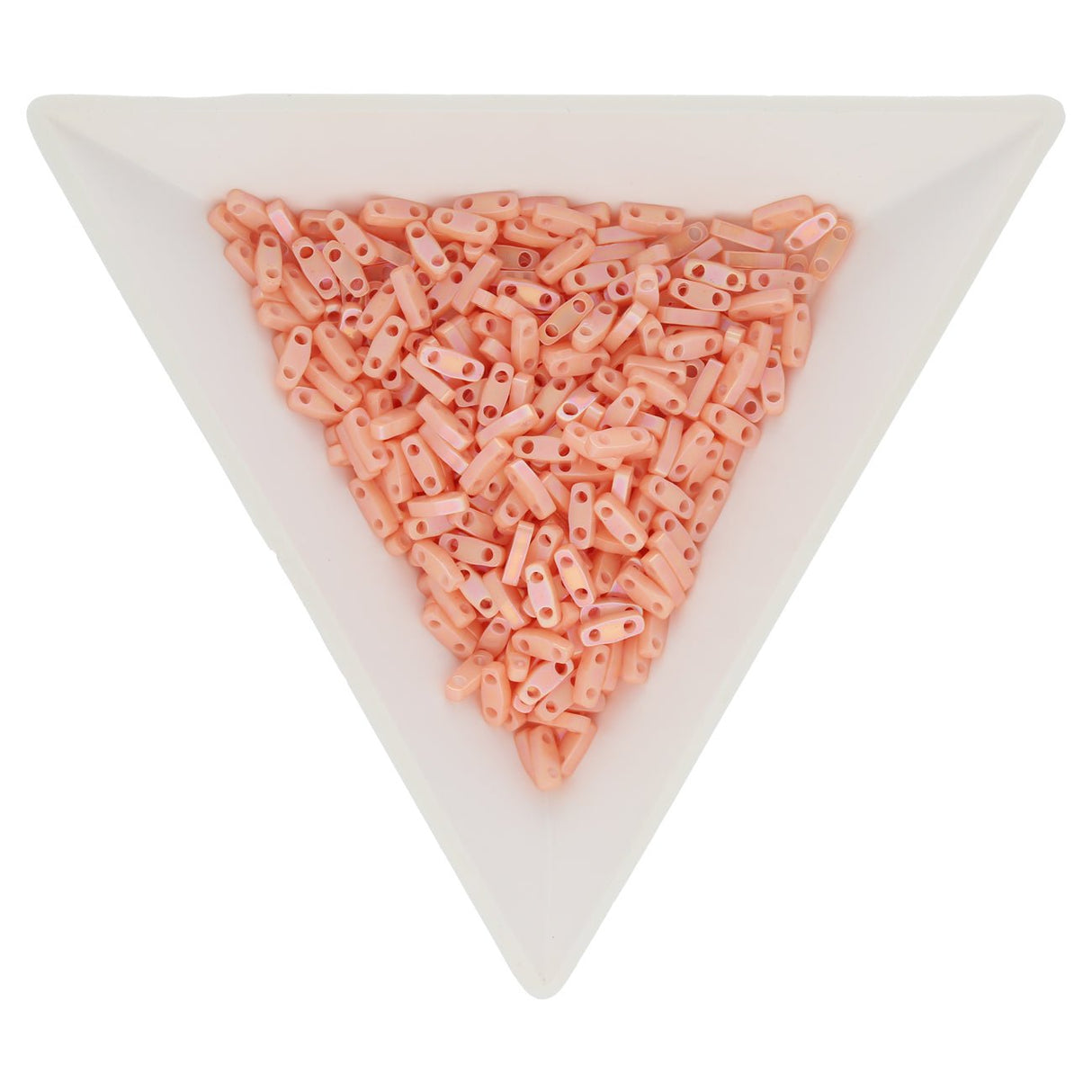 Miyuki Quarter Tila bead - Semi Matte Opaque Salmon - PerlineBeads