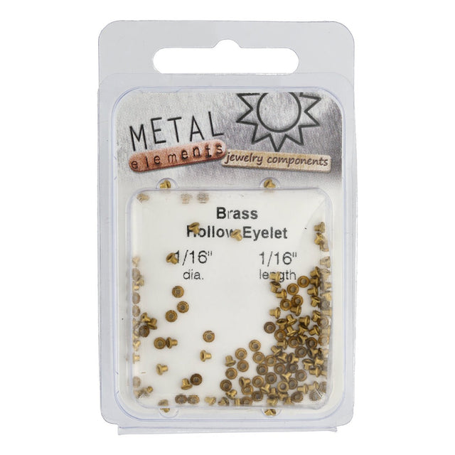Nieten / Öse EYELET HOLLOW BRASS - Messing - PerlineBeads