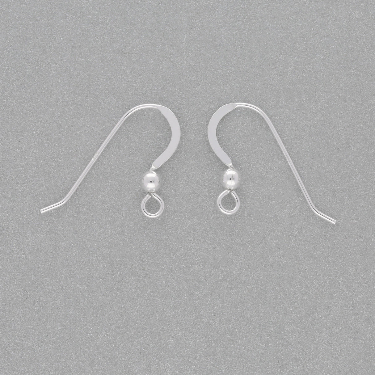 Ohrbügel für Ohrringe Flach – 24 mm - Sterling Silber - PerlineBeads