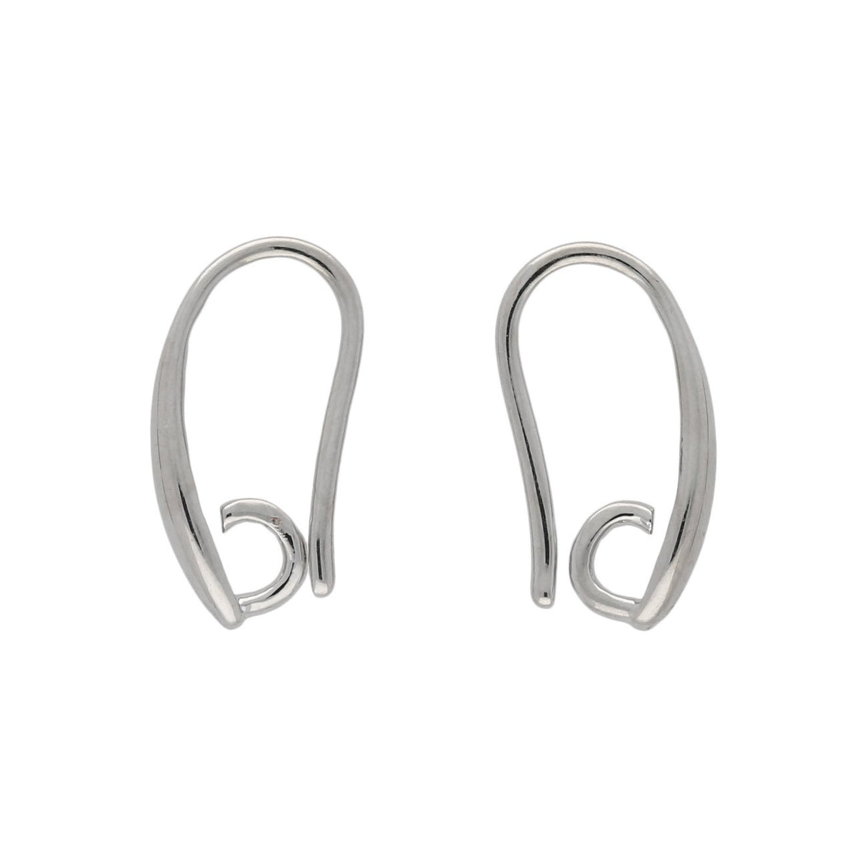 Ohrhaken Tropfenform – Farbe Platin - PerlineBeads