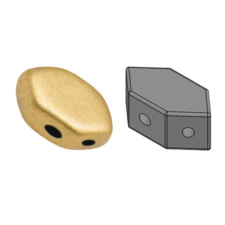 Paros® par Puca® - Light Gold Mat - PerlineBeads