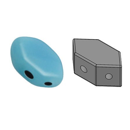 Paros® par Puca® - Opaque Aqua - PerlineBeads