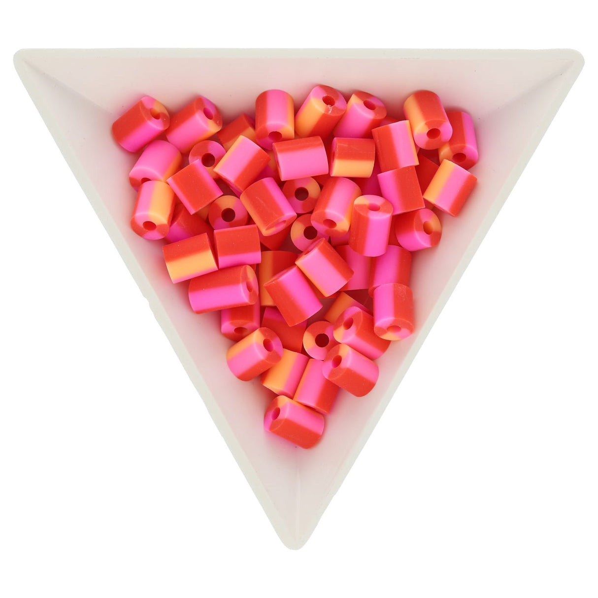 Perlen aus Polymer-Paste – Zylindrisch - Light Salmon - PerlineBeads