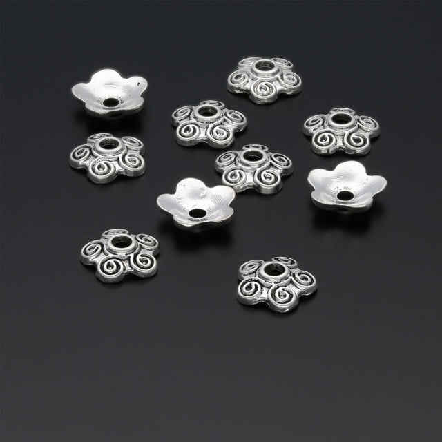 Perlenkappen Blumenform – 10 mm - PerlineBeads