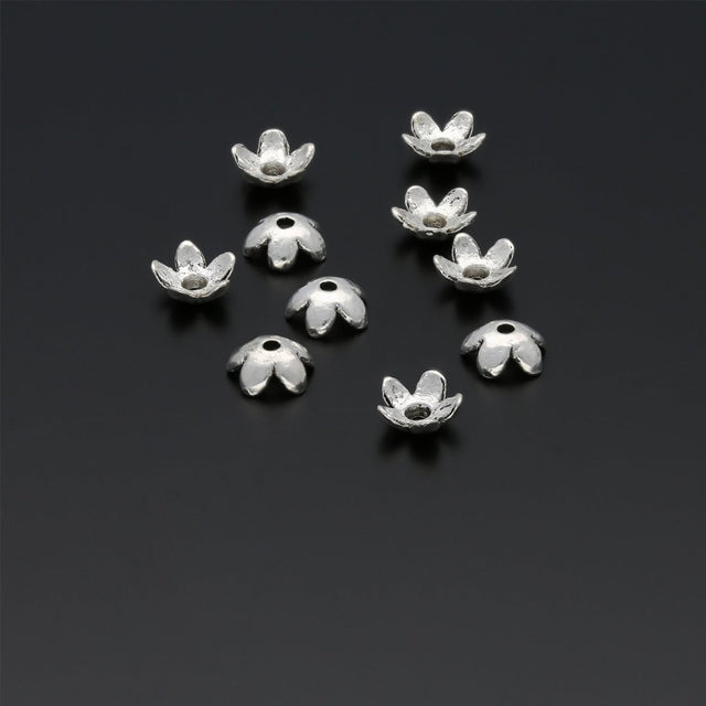 Perlenkappen Blumenform – 6,5 mm - PerlineBeads