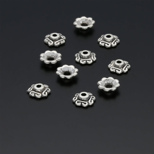 Perlenkappen Blumenform – 7 mm - PerlineBeads