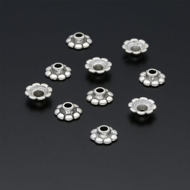Perlenkappen Blumenform – 8 mm - PerlineBeads