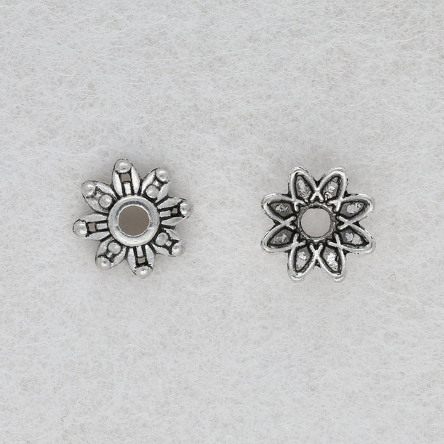 Perlenkappen Blumenform – 9 mm - PerlineBeads