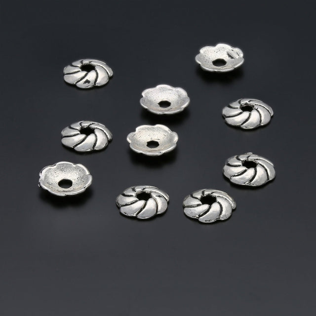 Perlenkappen Blumenform – 9 mm - PerlineBeads