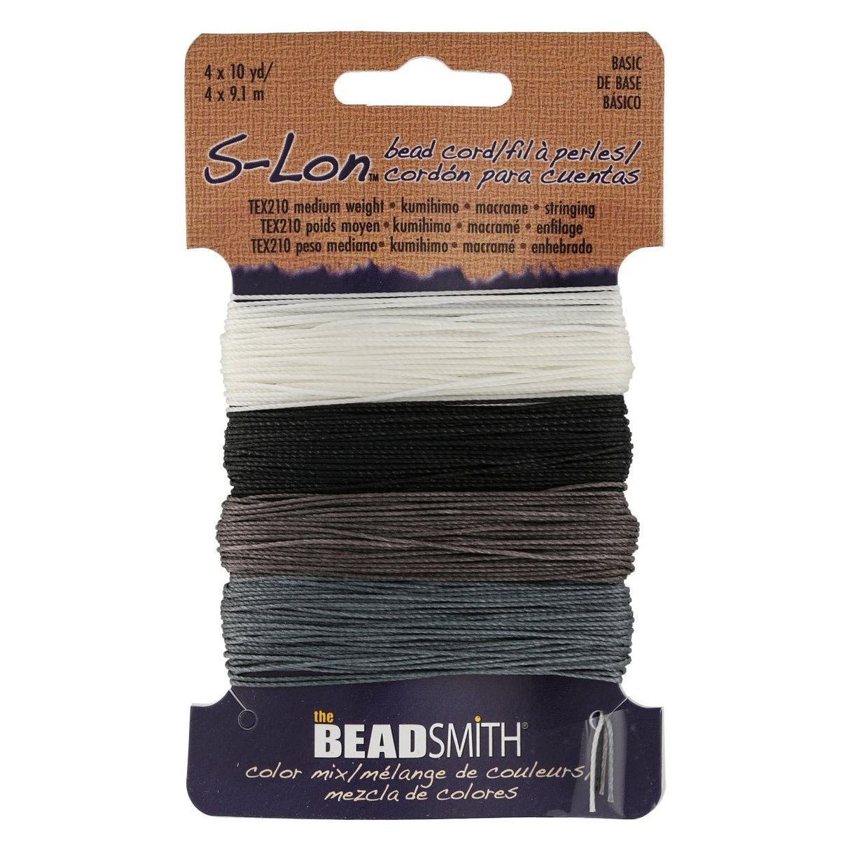 Perlenkordel S-Lon™ TEX210 - Basic Mix - PerlineBeads