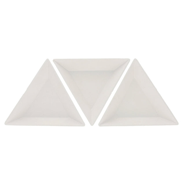 Perlenschale, dreieckig - weiss - PerlineBeads