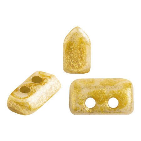 Piros® par Puca® - Opaque Beige Spotted - PerlineBeads