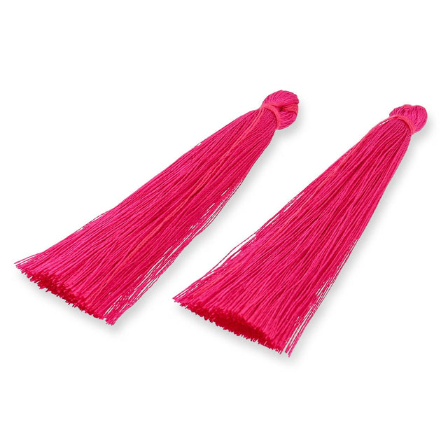 Quaste aus Nylon 65 x 6 mm - Fuchsia - PerlineBeads