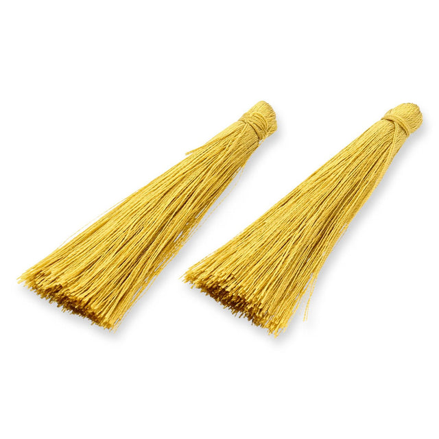 Quaste aus Nylon 65 x 6 mm - Goldenrod - PerlineBeads