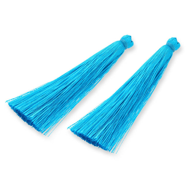 Quaste aus Nylon 65 x 6 mm - Sky Blue - PerlineBeads