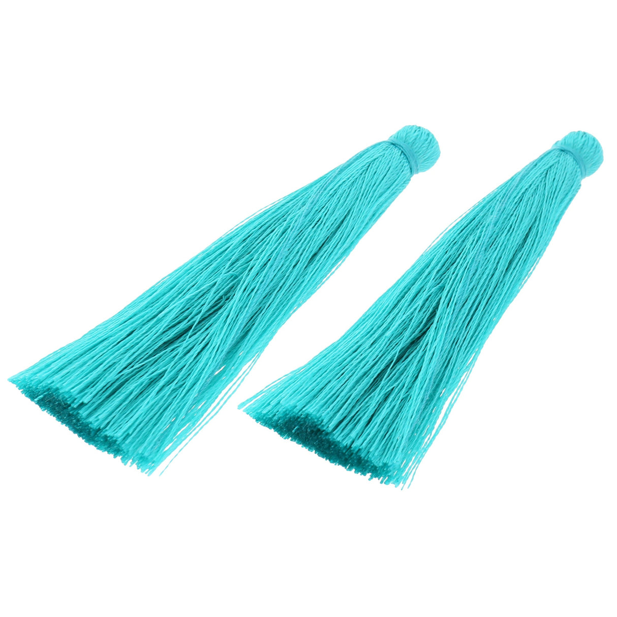 Quaste aus Nylon 65 x 6 mm - Türkis dunkel - PerlineBeads