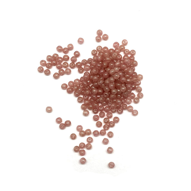 Recycelte Glasperlen 3 mm - Rose Taupe - PerlineBeads