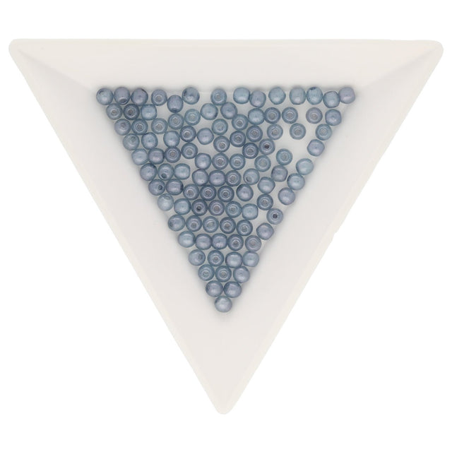 Recycelte Glasperlen 3 mm - Storm Cloud - PerlineBeads