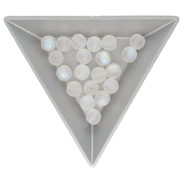 Recycelte Glasperlen 7 mm - Rough Ice Bubbles - PerlineBeads