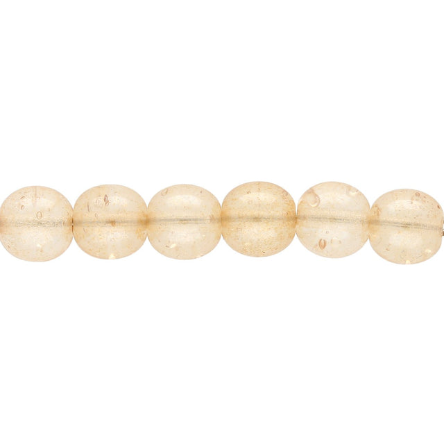 Recycelte Glasperlen 7 mm - Whisky Bubbles - PerlineBeads