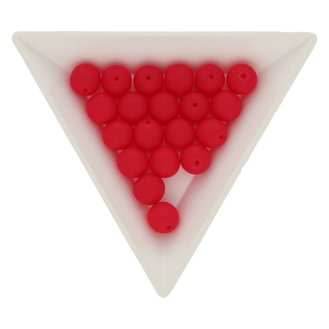 Recycelte Glasperlen 8 mm - Neon Bubbles Cherry - PerlineBeads