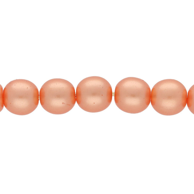 Recycelte Glasperlen 8 mm - Pearly Coral Bubbles - PerlineBeads