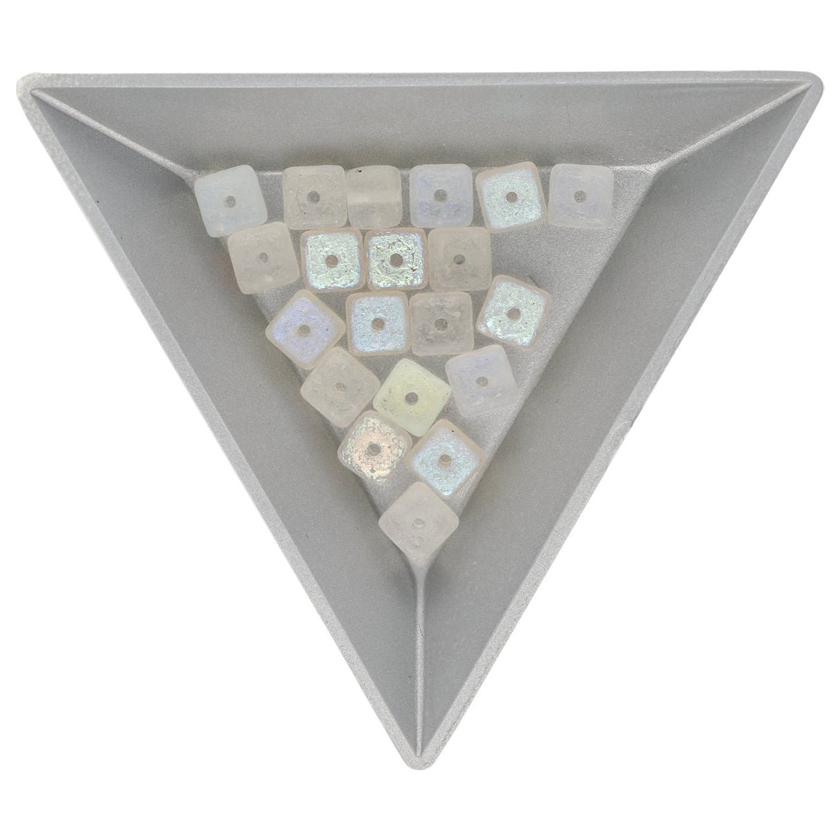 Recycelte Glasperlen "Cubes" - Rough Ice - PerlineBeads