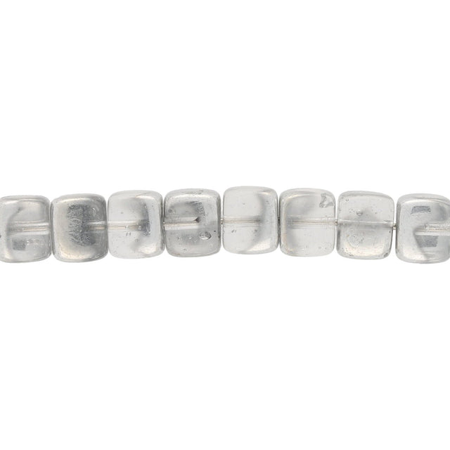 Recycelte Glasperlen "Cubes" - Silver - PerlineBeads
