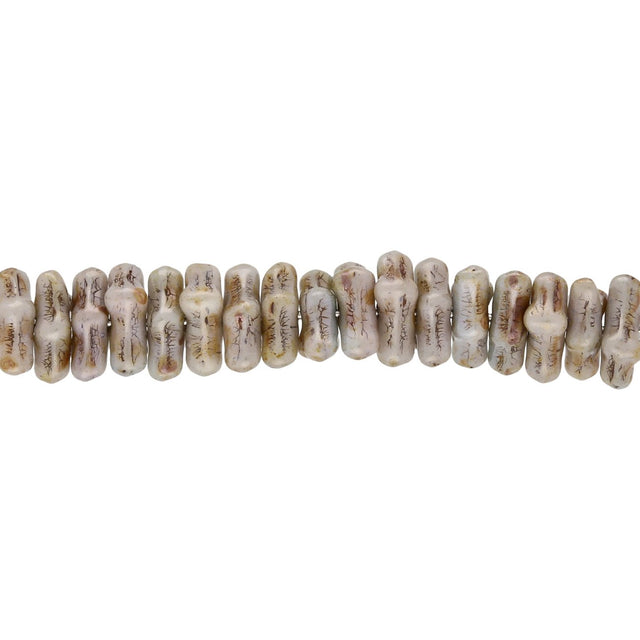 Recycelte Glasperlen "Tiny Bones" - Aztec Gold - PerlineBeads