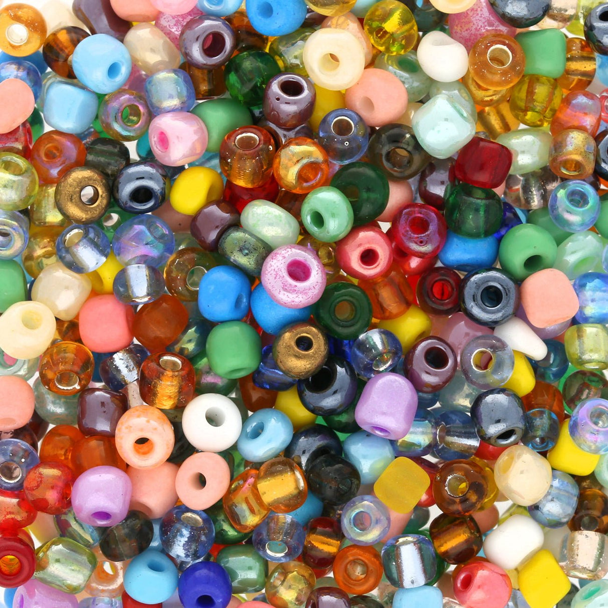Rocailles Glasperlen 2.5-3.5 mm unregelmässige Grösse – Vintage Mix - PerlineBeads