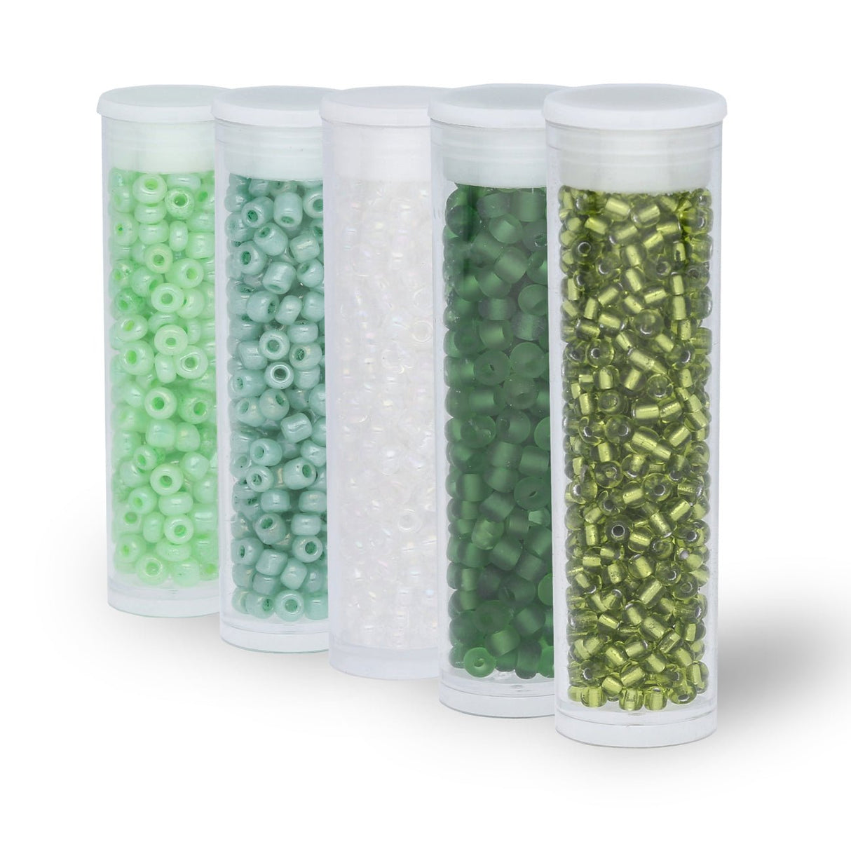 Rocailles Glasperlen Mix 8/0 unregelmässige Grösse – Lime Magic - PerlineBeads