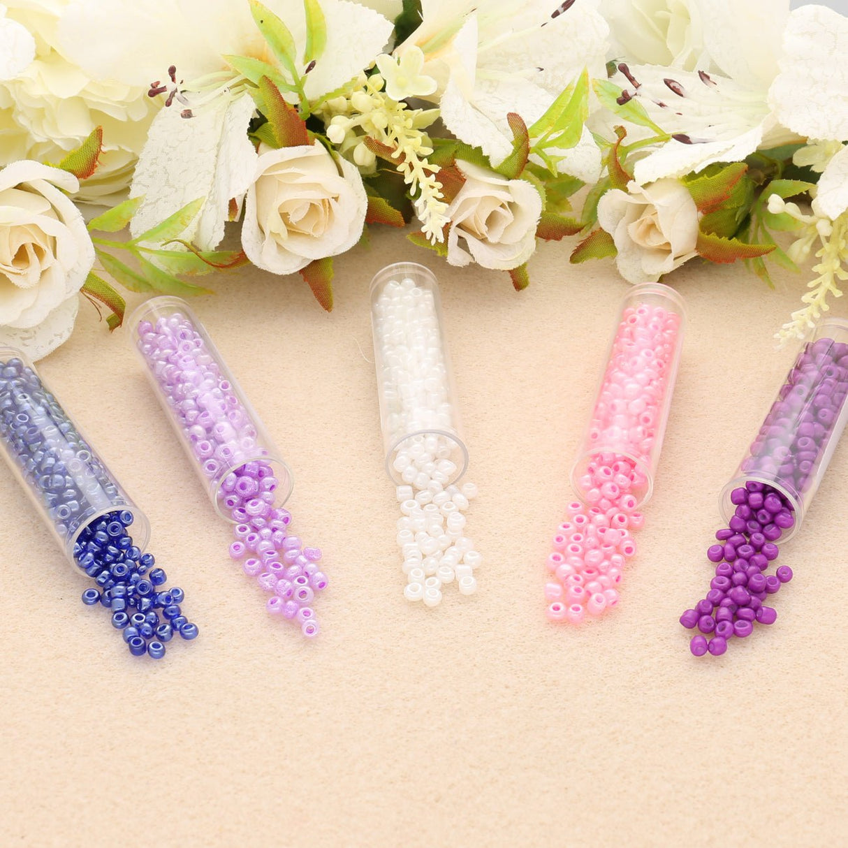 Rocailles Glasperlen Mix 8/0 unregelmässige Grösse – Shooting Star - PerlineBeads