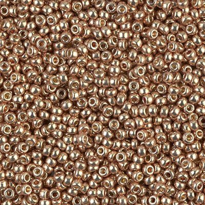 Rocailles-Perlen Miyuki 11/0 – Duracoat Galvanized Champagne - PerlineBeads