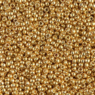 Rocailles-Perlen Miyuki 11/0 – Duracoat Galvanized Gold - PerlineBeads